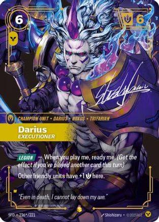 Darius – Executioner (Signature) (236) Foil - Spiritforged