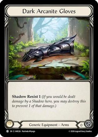 Dark Arcanite Gloves (IAR226) Cold Foil - Usurp the Shadow Throne