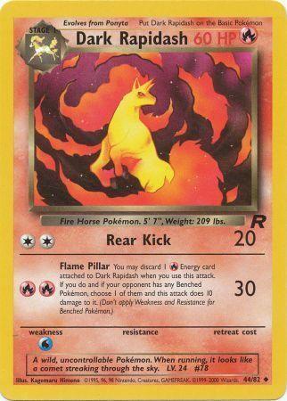 Dark Rapidash (44) (Unlimited) - Team Rocket