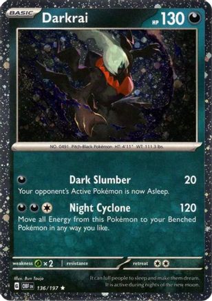 Darkrai (Cosmos Holo) (136) Holofoil - Miscellaneous Cards & Products