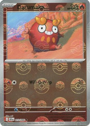 Darumaka (Poke Ball Pattern) (13) Reverse Holofoil - Black Bolt