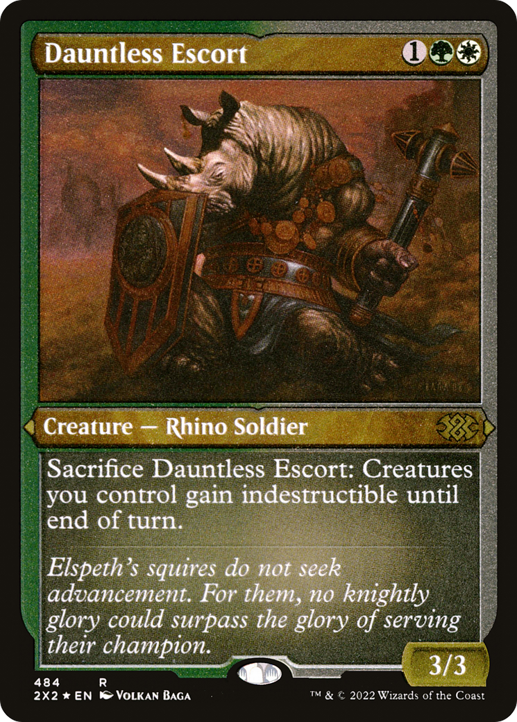 Dauntless Escort (484) Etched Foil - Double Masters 2022