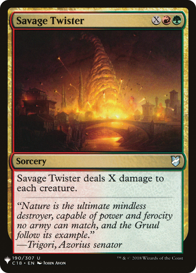Savage Twister (C18-190) - The List