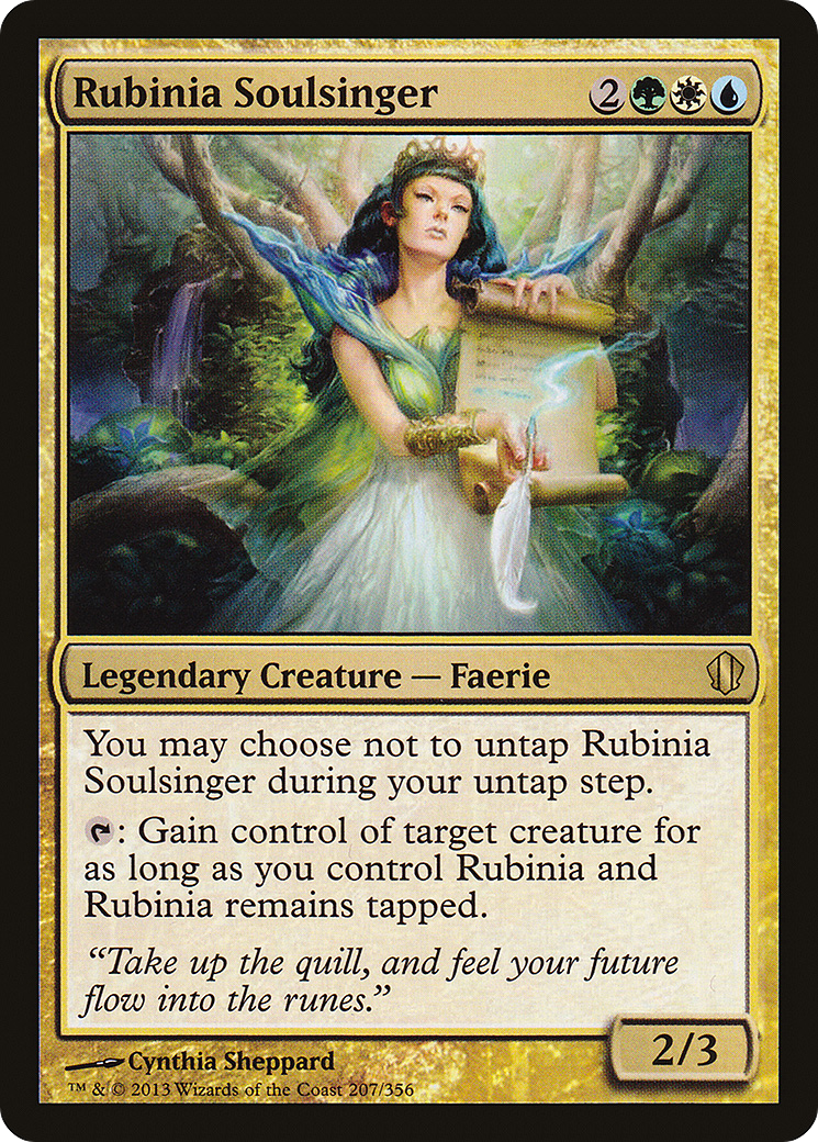 Rubinia Soulsinger (207) - Commander 2013