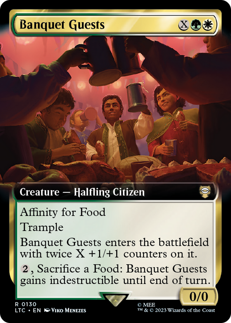 Banquet Guests (Extended Art) (130) - Tales of Middle-earth Commander