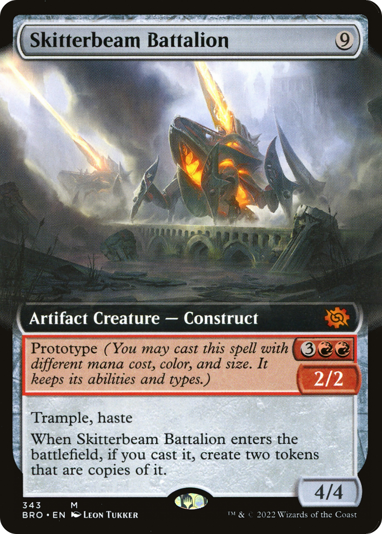 Skitterbeam Battalion (Extended Art) (343) Foil - The Brothers' War