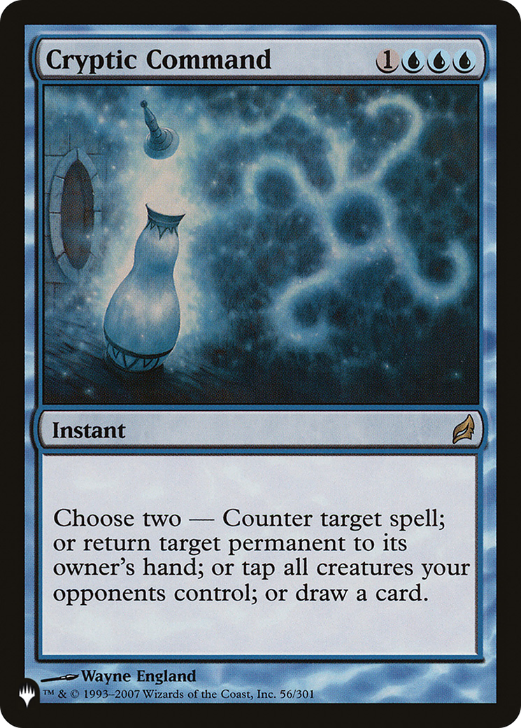 Cryptic Command (LRW-56) - The List