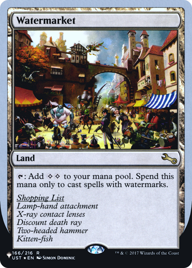Watermarket (062) Foil - The List (Unfinity Foil Edition)