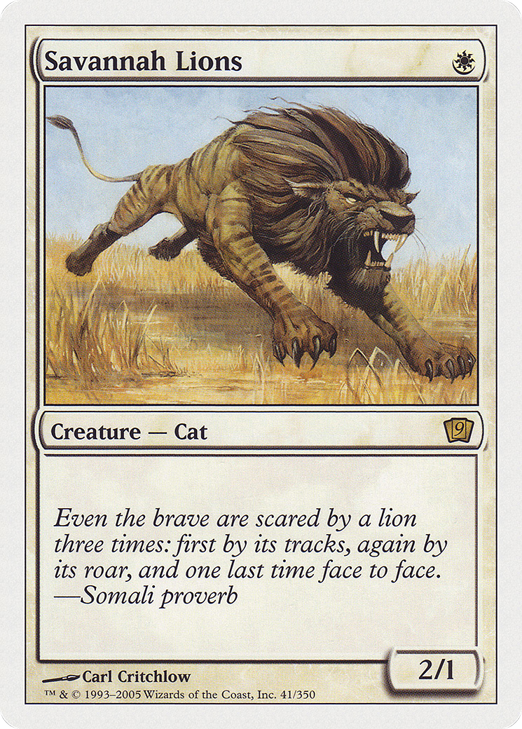 Savannah Lions (041) Foil - Ninth Edition