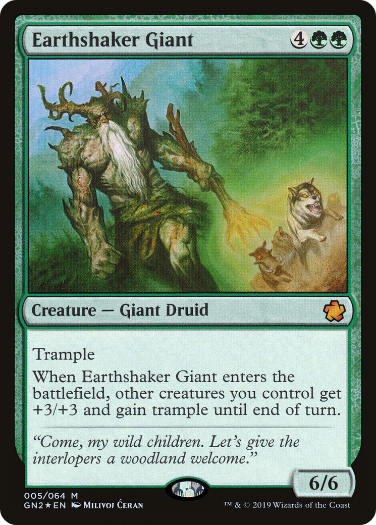 Earthshaker Giant (005) Foil - Game Night 2019
