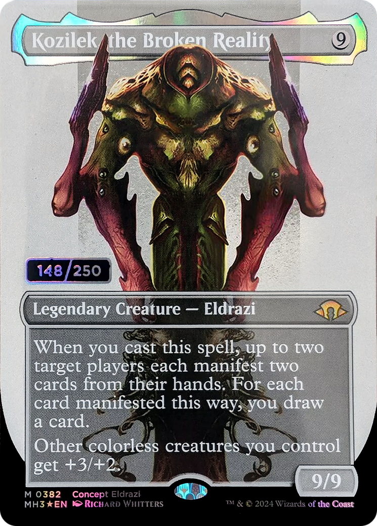 Kozilek, the Broken Reality(Borderless) Foil (382Z)