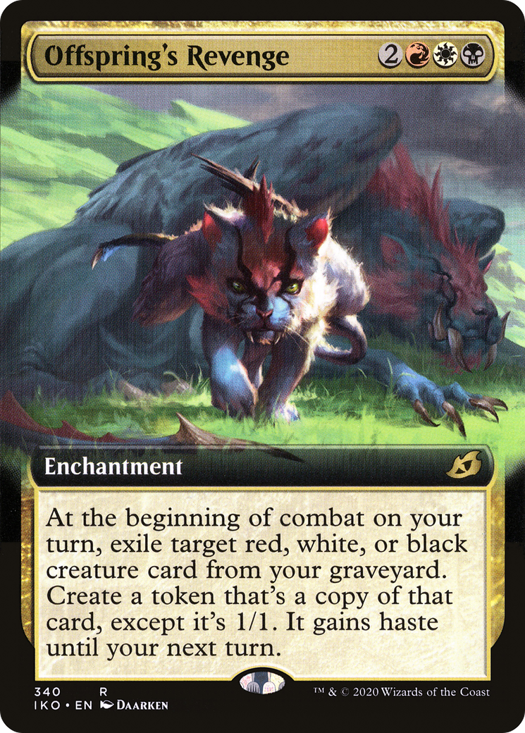 Offspring's Revenge (Extended Art) (340) Foil - Ikoria: Lair of Behemoths
