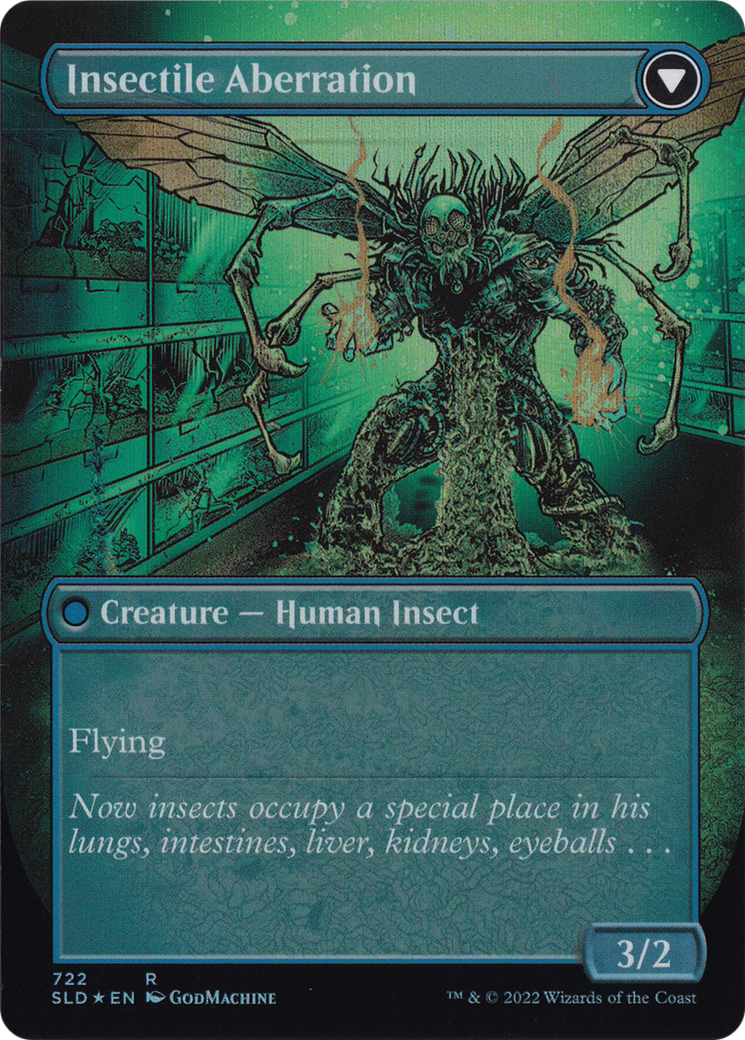 Delver of Secrets // Insectile Aberration (722) Foil - Secret Lair Drop