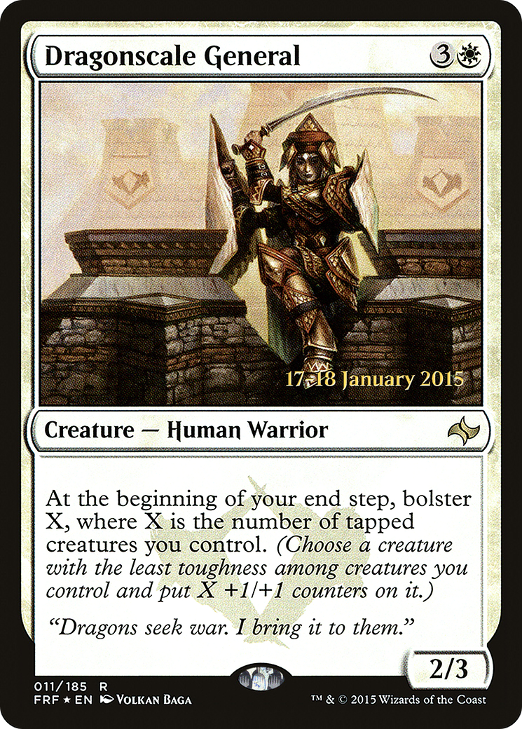 Dragonscale General (011) Foil - Fate Reforged Promos