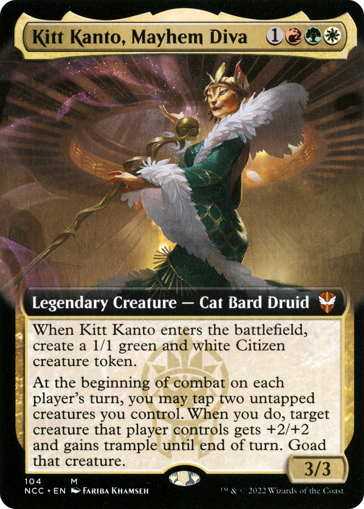 Kitt Kanto, Mayhem Diva (Extended Art) (104) - New Capenna Commander