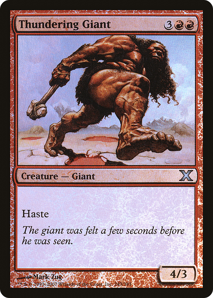 Thundering Giant (243) Foil - Tenth Edition