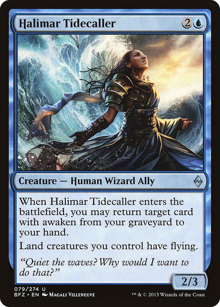 Halimar Tidecaller (079) Foil - Battle for Zendikar