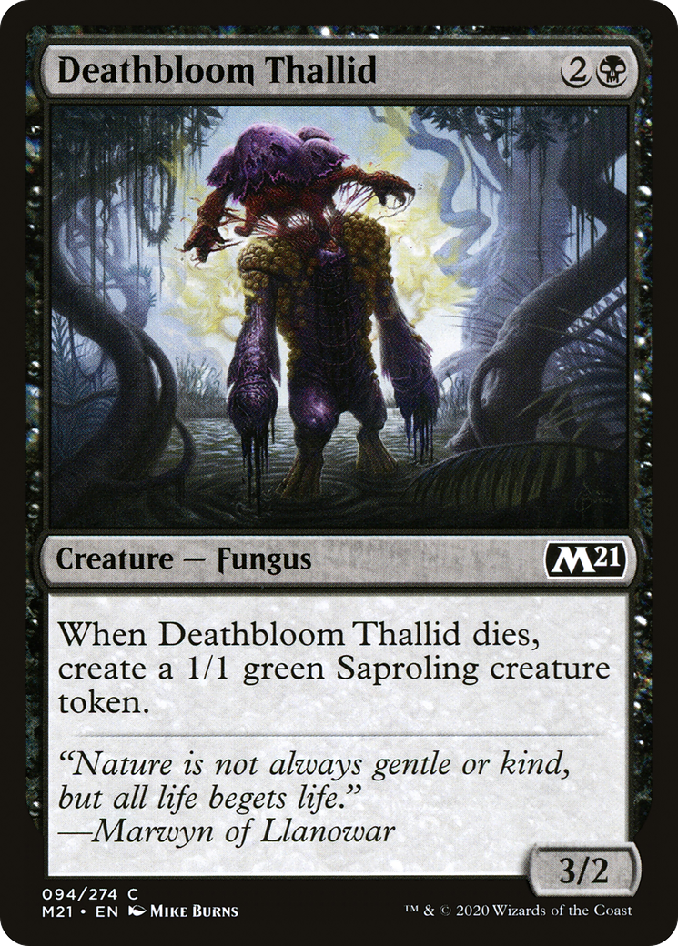 Deathbloom Thallid (094) Foil - Core Set 2021