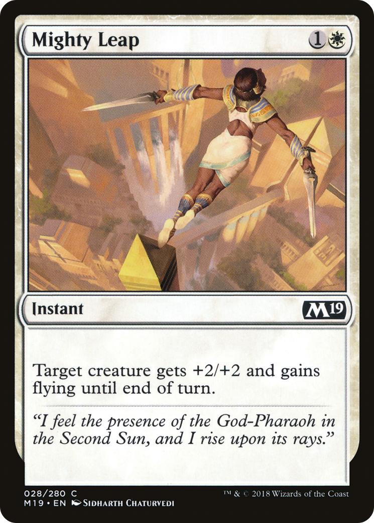 Mighty Leap (028) Foil - Core Set 2019