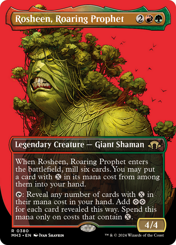 Rosheen, Roaring Prophet (Borderless) (380) Foil - Modern Horizons 3
