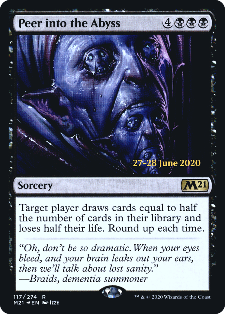 Peer into the Abyss (117) Foil - Core Set 2021 Promos