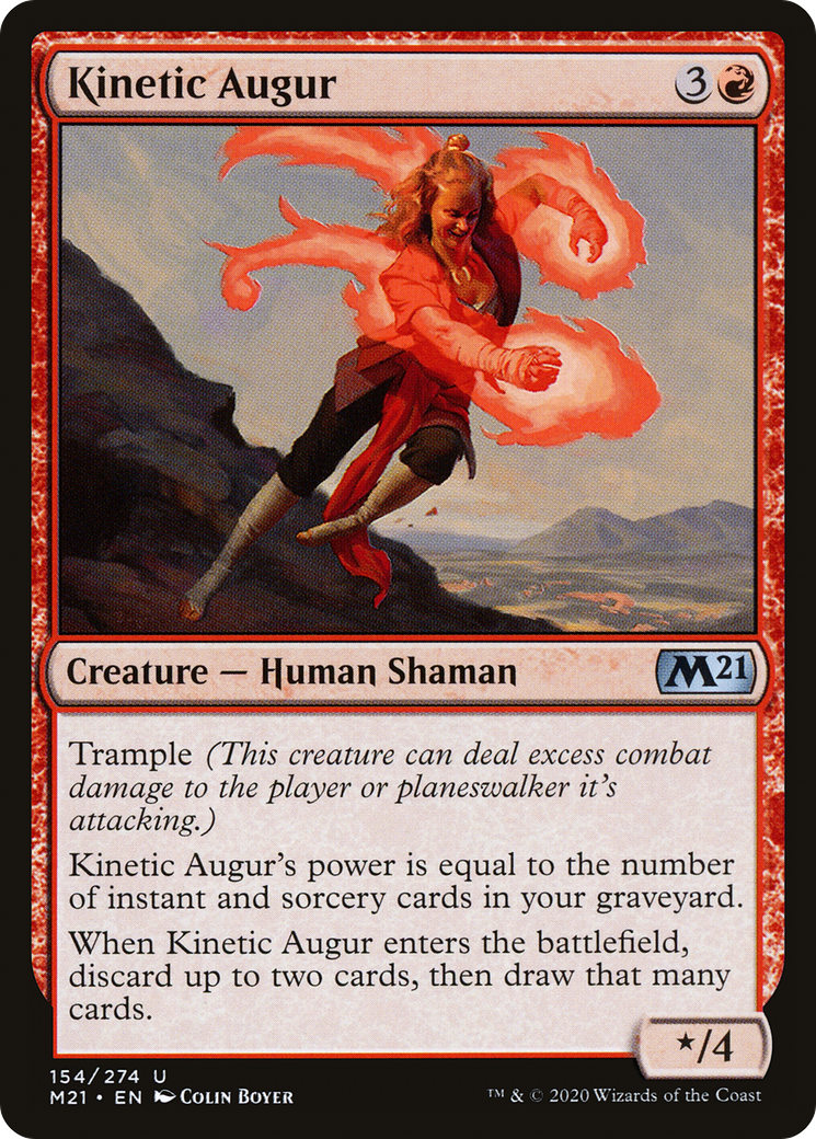 Kinetic Augur (154) Foil - Core Set 2021