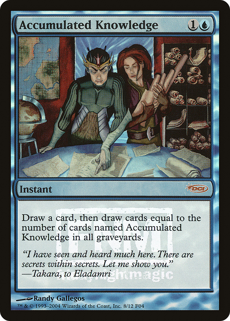 Accumulated Knowledge (008) Foil - Friday Night Magic 2004