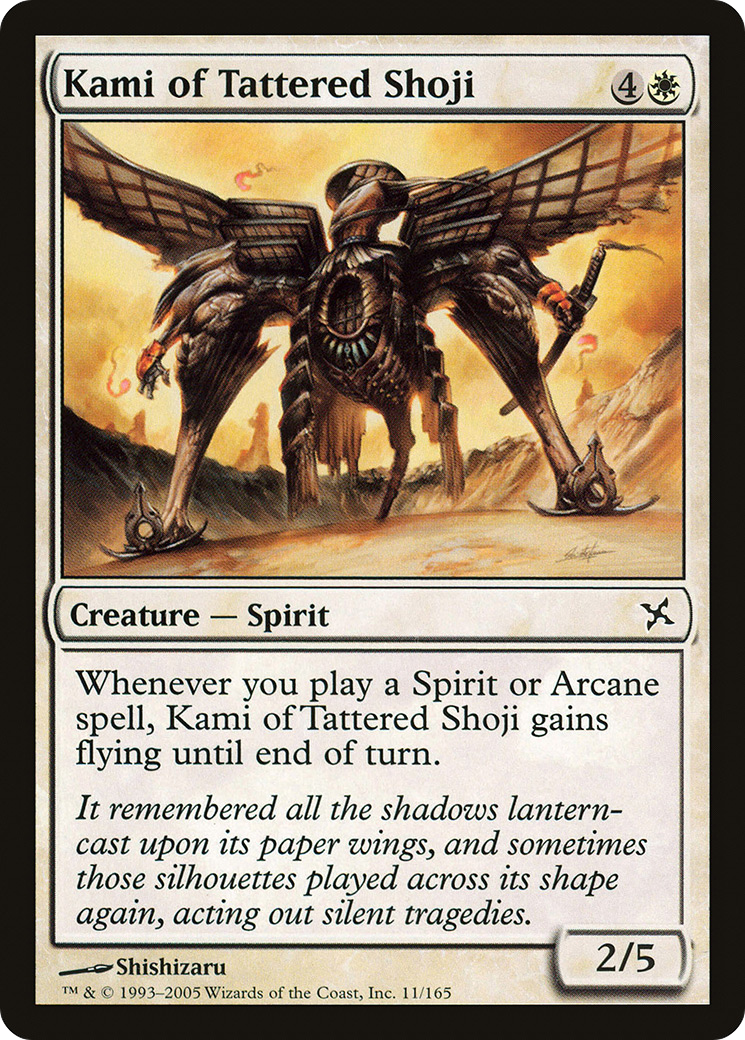 Kami of Tattered Shoji (011) Foil - Betrayers of Kamigawa