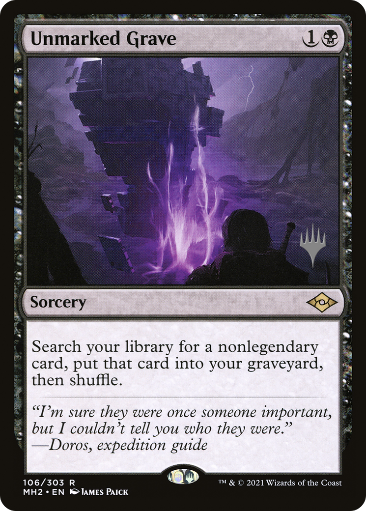 Unmarked Grave (106) Foil - Modern Horizons 2 Promos
