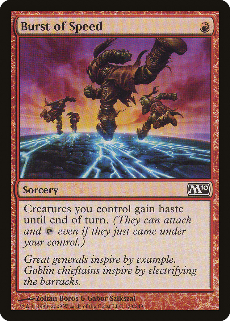 Burst of Speed (129) Foil - Magic 2010