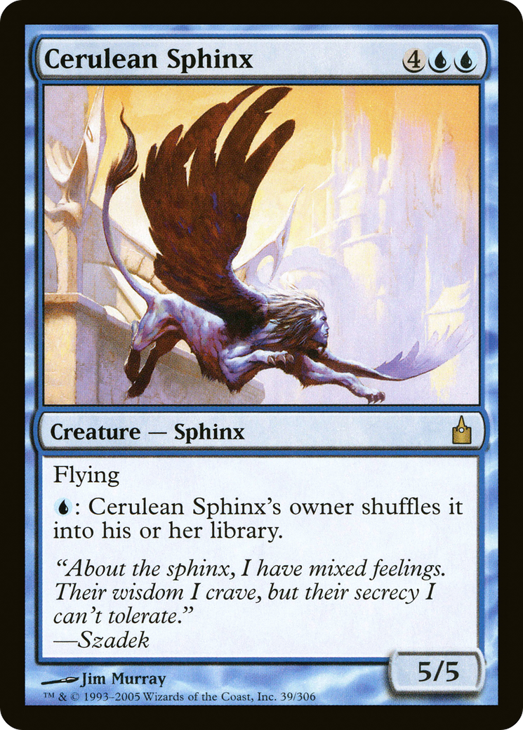 Cerulean Sphinx (039) Foil - Ravnica: City of Guilds