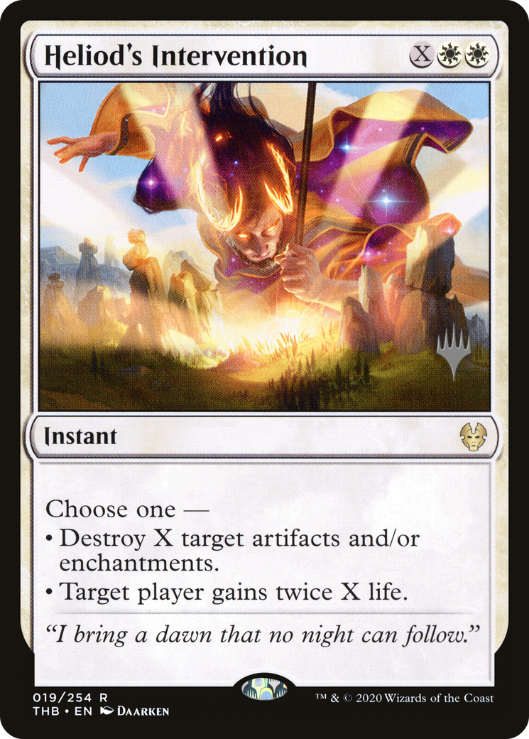 Heliod's Intervention (19p) Foil - Theros Beyond Death Promos