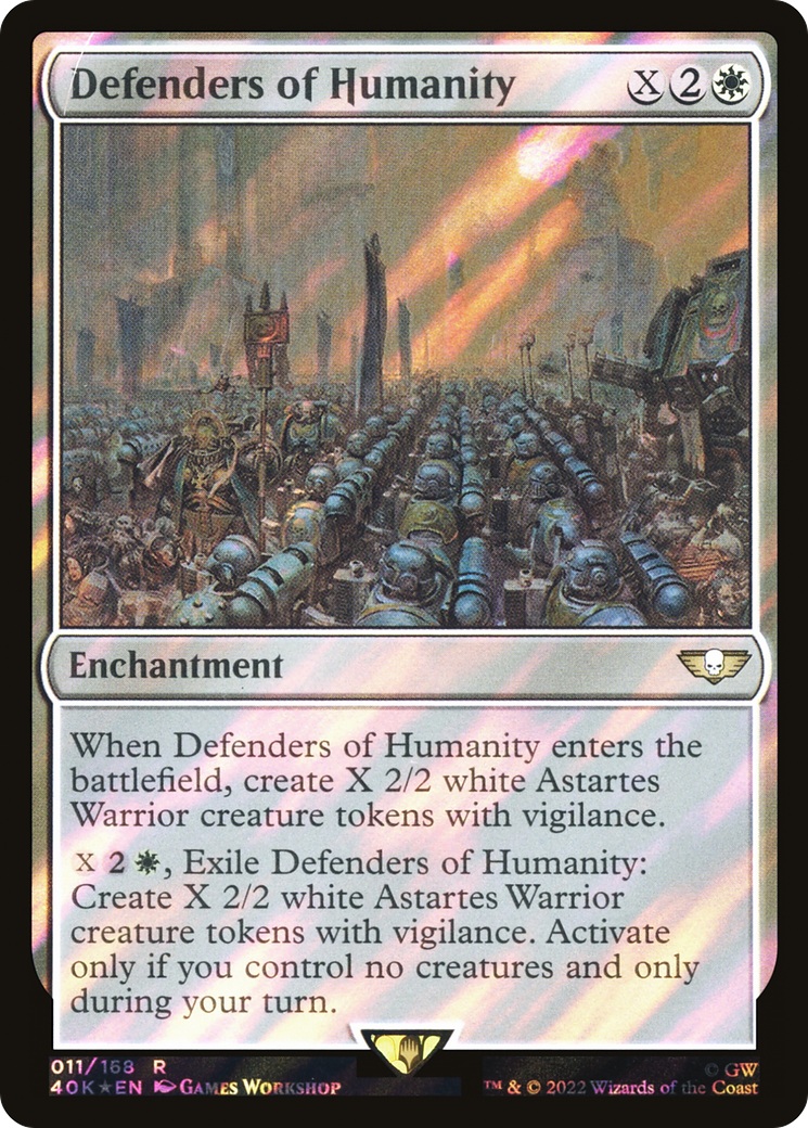 Defenders of Humanity (011) Surge Foil - Warhammer 40,000 Commander