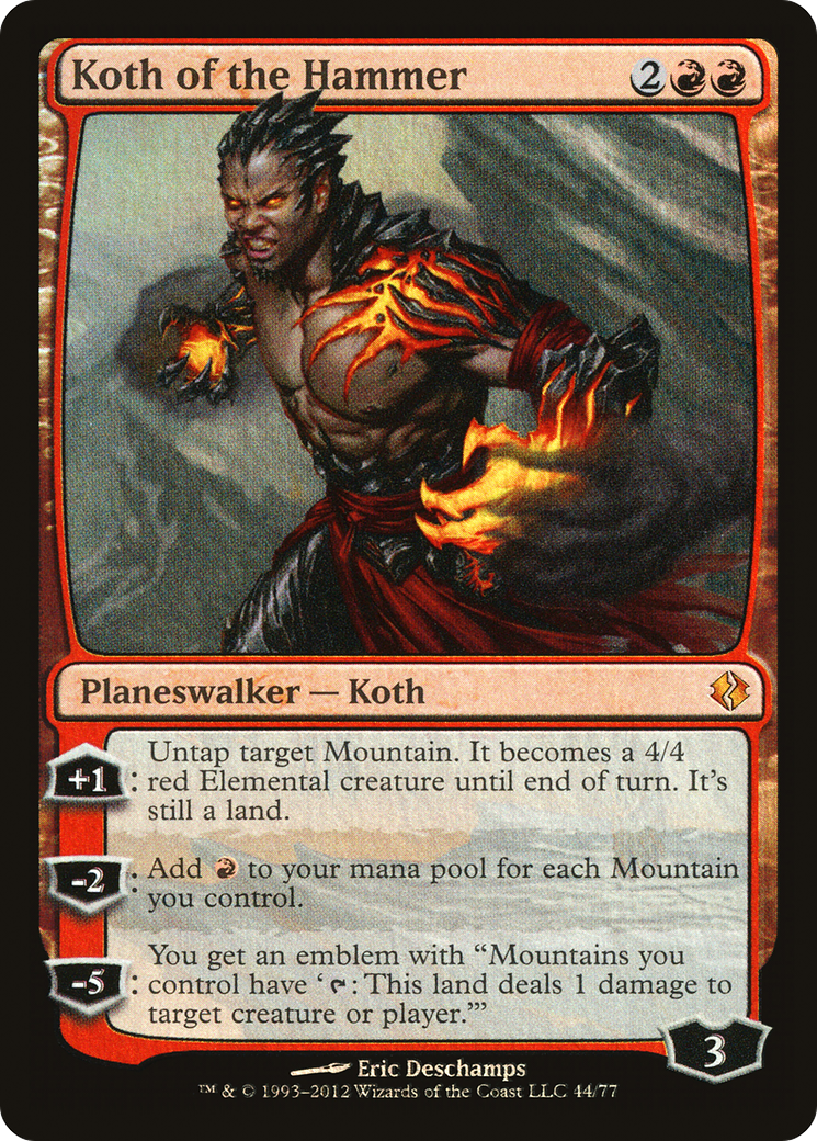 Koth of the Hammer (044) Foil - Duel Decks: Venser vs. Koth
