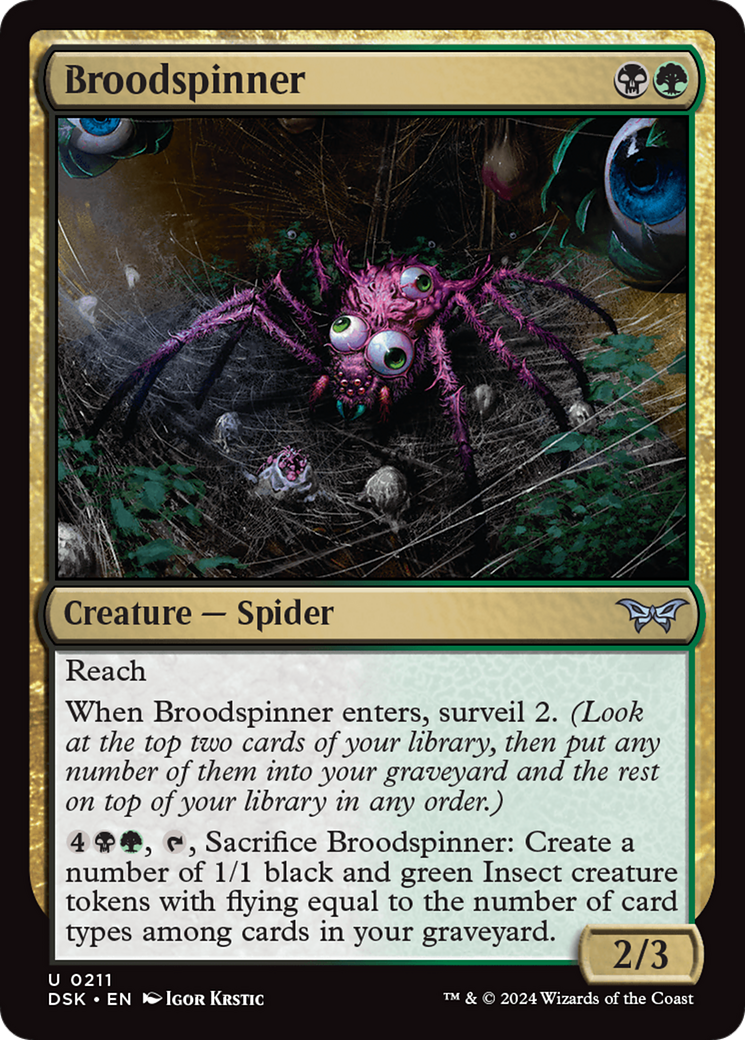 Broodspinner (211) Foil - Duskmourn: House of Horror