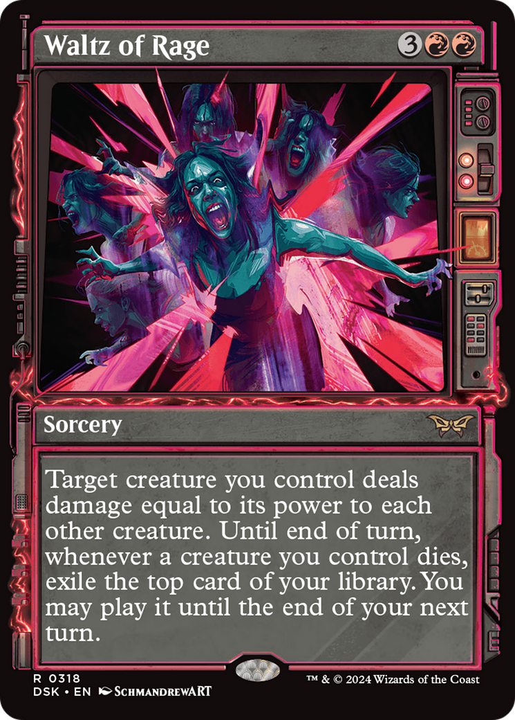 Waltz of Rage (Showcase) (318) Foil - Duskmourn: House of Horror