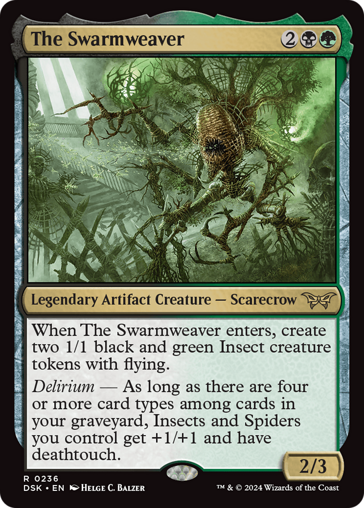 The Swarmweaver (236) Foil - Duskmourn: House of Horror