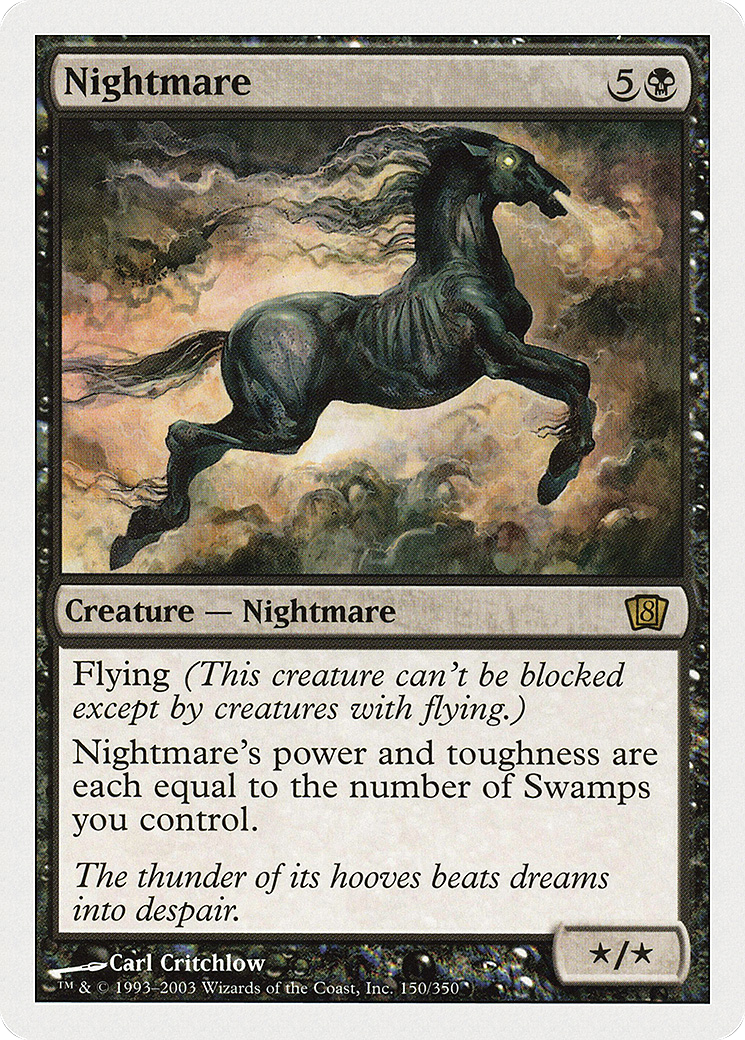 Nightmare (150) Foil - Eighth Edition