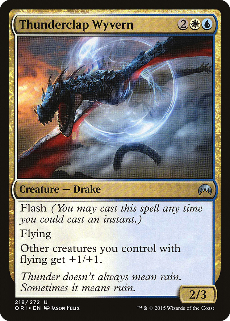 Thunderclap Wyvern (218) Foil - Magic Origins