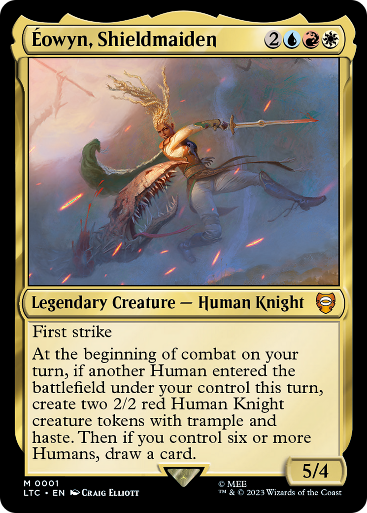 Eowyn, Shieldmaiden (001) Foil - Tales of Middle-earth Commander