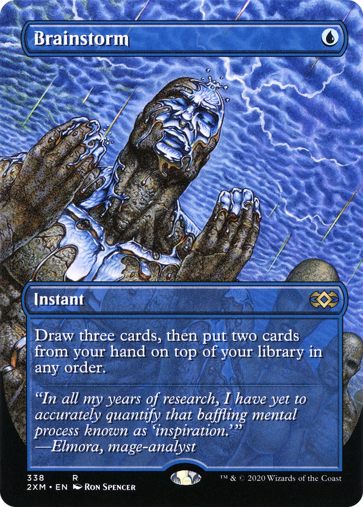 Brainstorm (Borderless) (338) - Double Masters