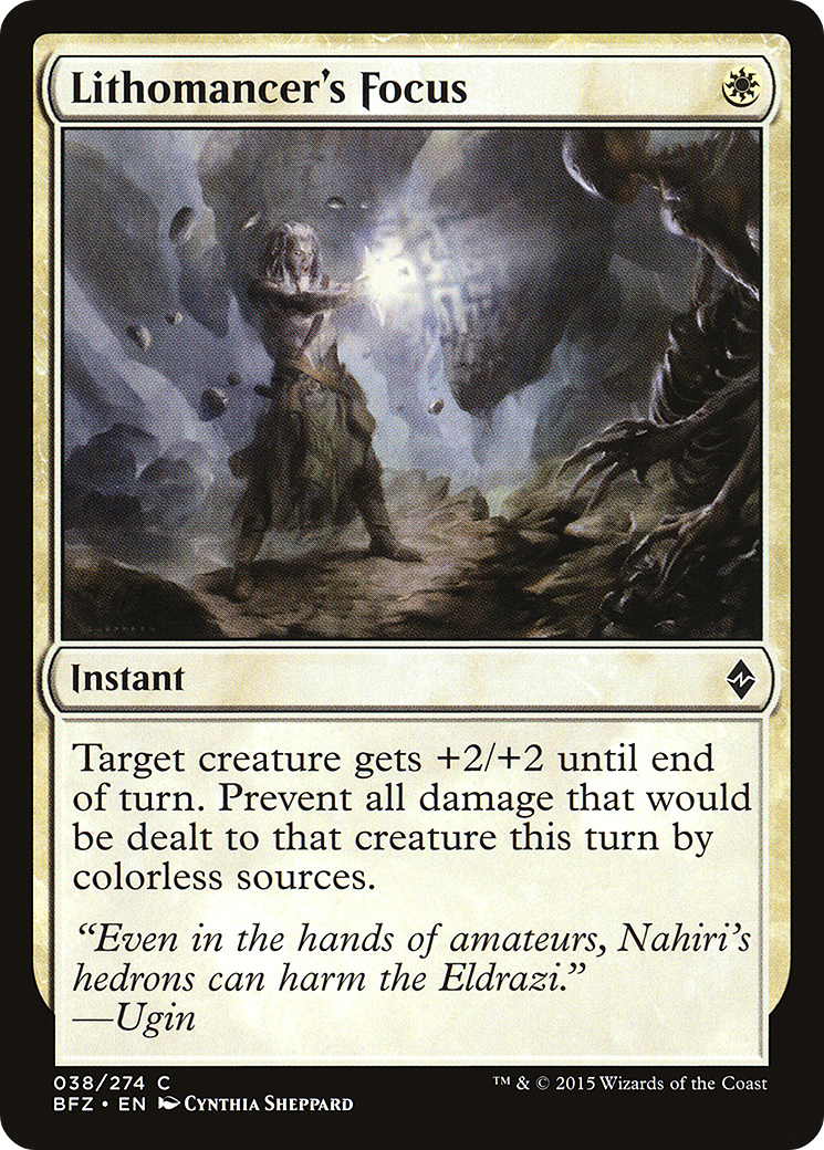 Lithomancer's Focus (038) - Battle for Zendikar