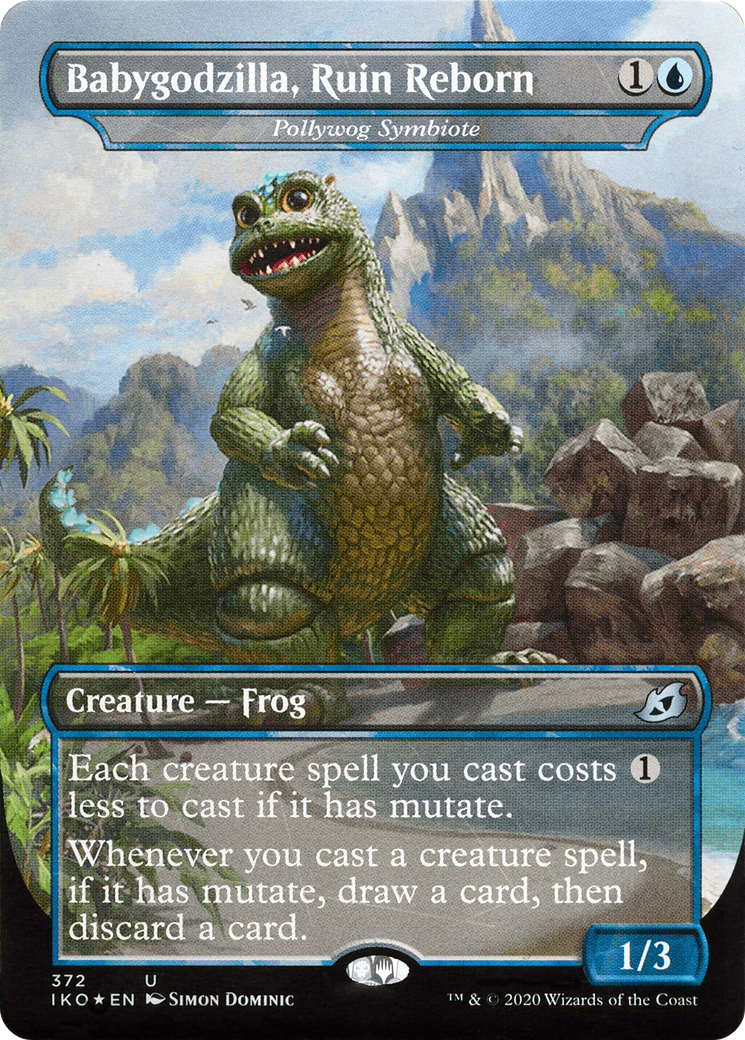 Babygodzilla, Ruin Reborn – Pollywog Symbiote (372) Foil - Ikoria: Lair of Behemoths