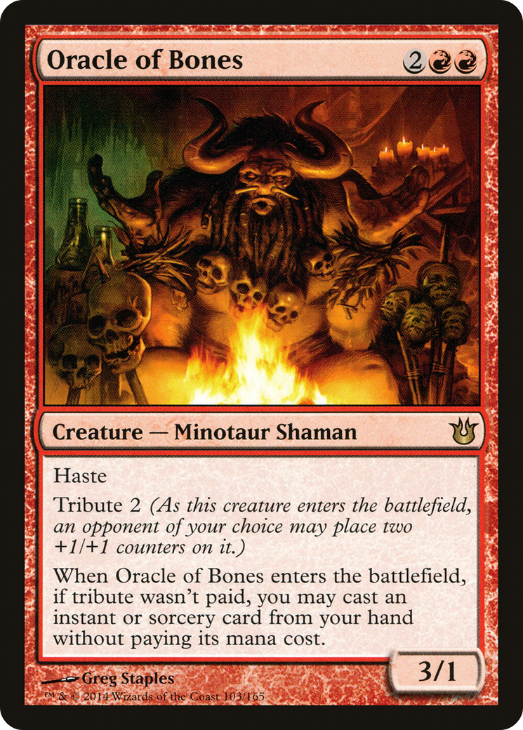 Oracle of Bones (103) Foil - Born of the Gods