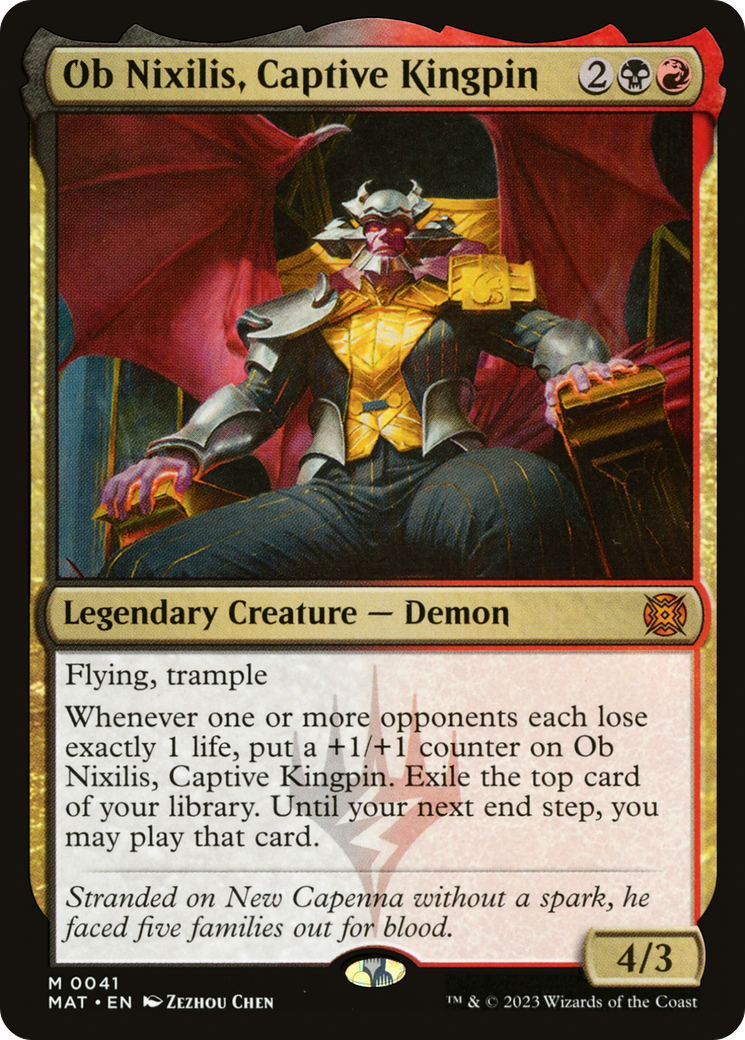 Ob Nixilis, Captive Kingpin (041) Foil - March of the Machine: The Aftermath