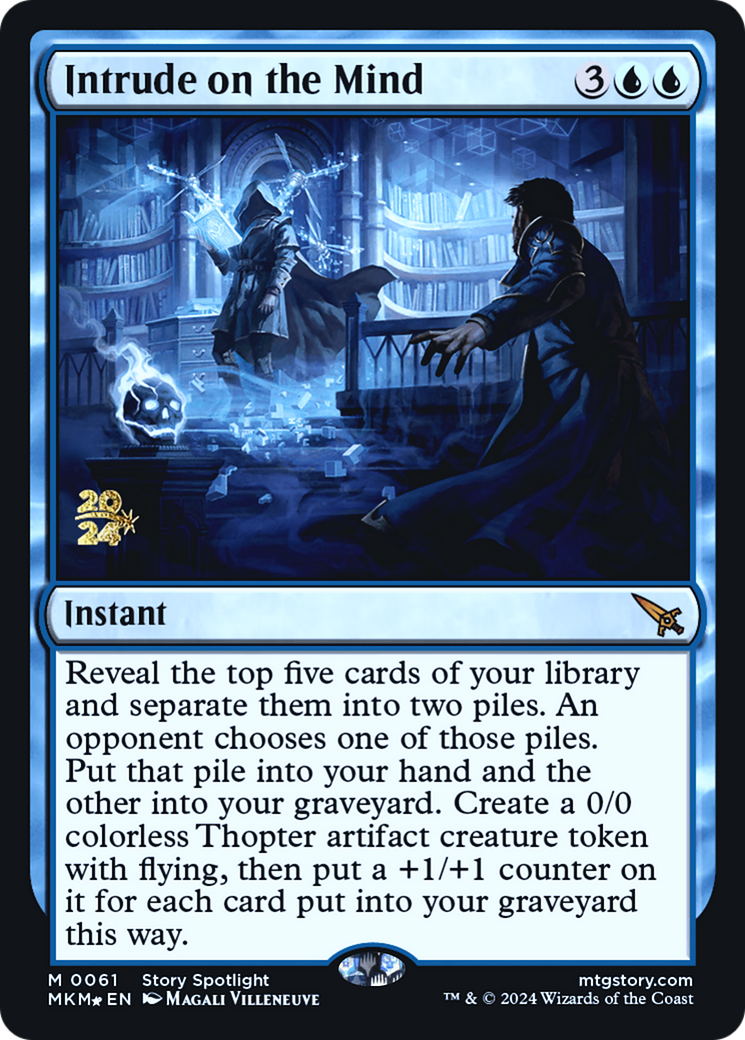 Intrude on the Mind (061) Foil - Murders at Karlov Manor Promos