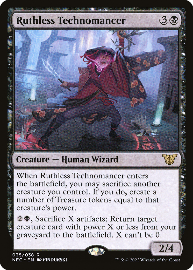 Ruthless Technomancer (035) - Neon Dynasty Commander
