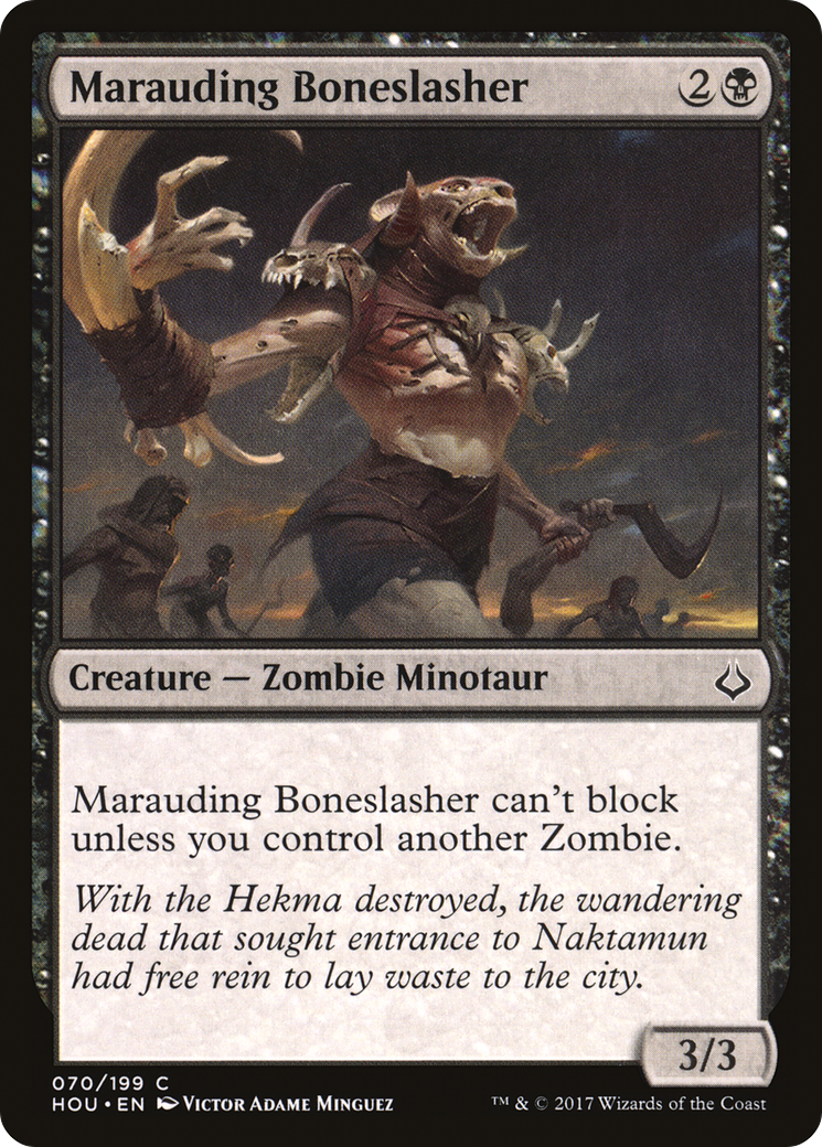 Marauding Boneslasher (070) Foil - Hour of Devastation