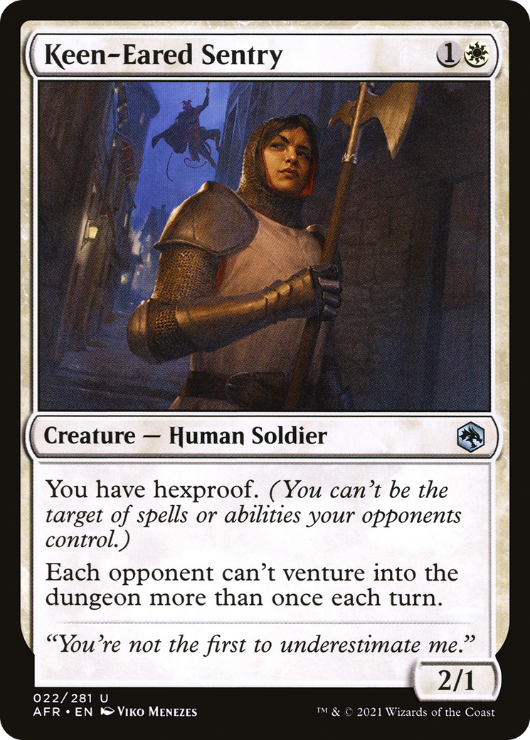 Keen-Eared Sentry (022) Foil - Adventures in the Forgotten Realms