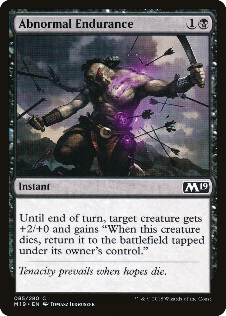 Abnormal Endurance (085) Foil - Core Set 2019